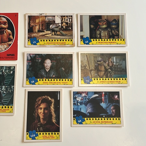 Lot of 10 TEENAGE MUTANT NINJA TURTLES MOVIE CARDS O-PEE-CHEE Limited Edition - Picture 3 of 6